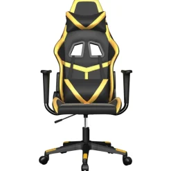 Fauteuils Et Chaises-vidaXL Chaise de jeu de massage Similicuir Noir et doré