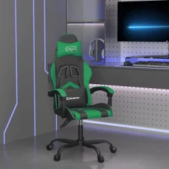 Fauteuils Et Chaises-vidaXL Chaise de jeu Similicuir Noir et vert
