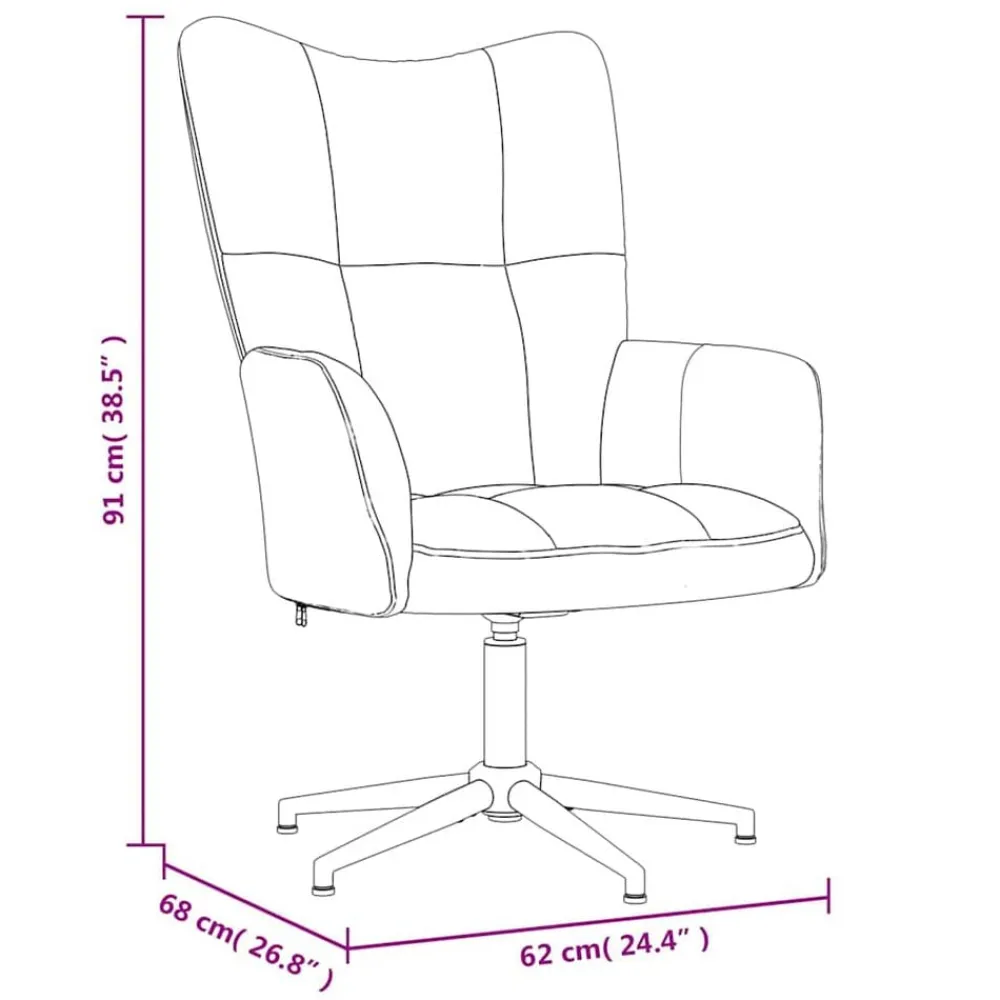 vidaXL Chaise de relaxation avec tabouret Velours