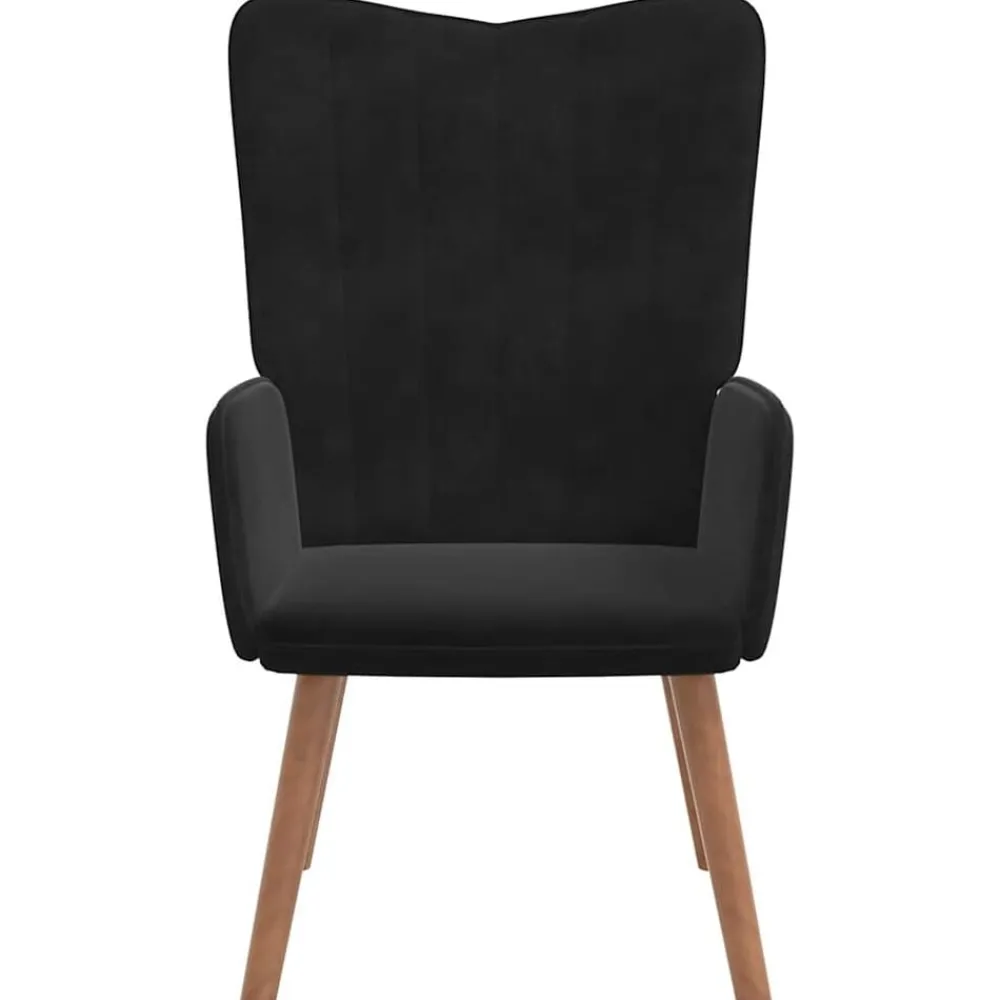 Fauteuils Et Chaises-vidaXL Chaise de relaxation Velours Noir