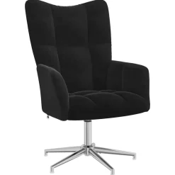 Fauteuils Et Chaises-vidaXL Chaise de relaxation Velours Noir