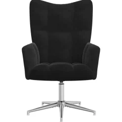 Fauteuils Et Chaises-vidaXL Chaise de relaxation Velours Noir