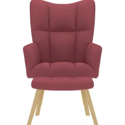 vidaXL Chaise de relaxation avec repose-pied Tissu