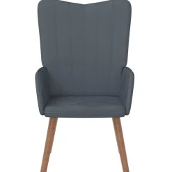 Fauteuils Et Chaises-vidaXL Chaise de relaxation Velours Gris foncé
