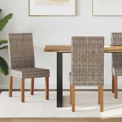 Fauteuils Et Chaises-vidaXL Chaise de salle à manger 2 pcs Kubu 45 x 54 x 93 cm Gris
