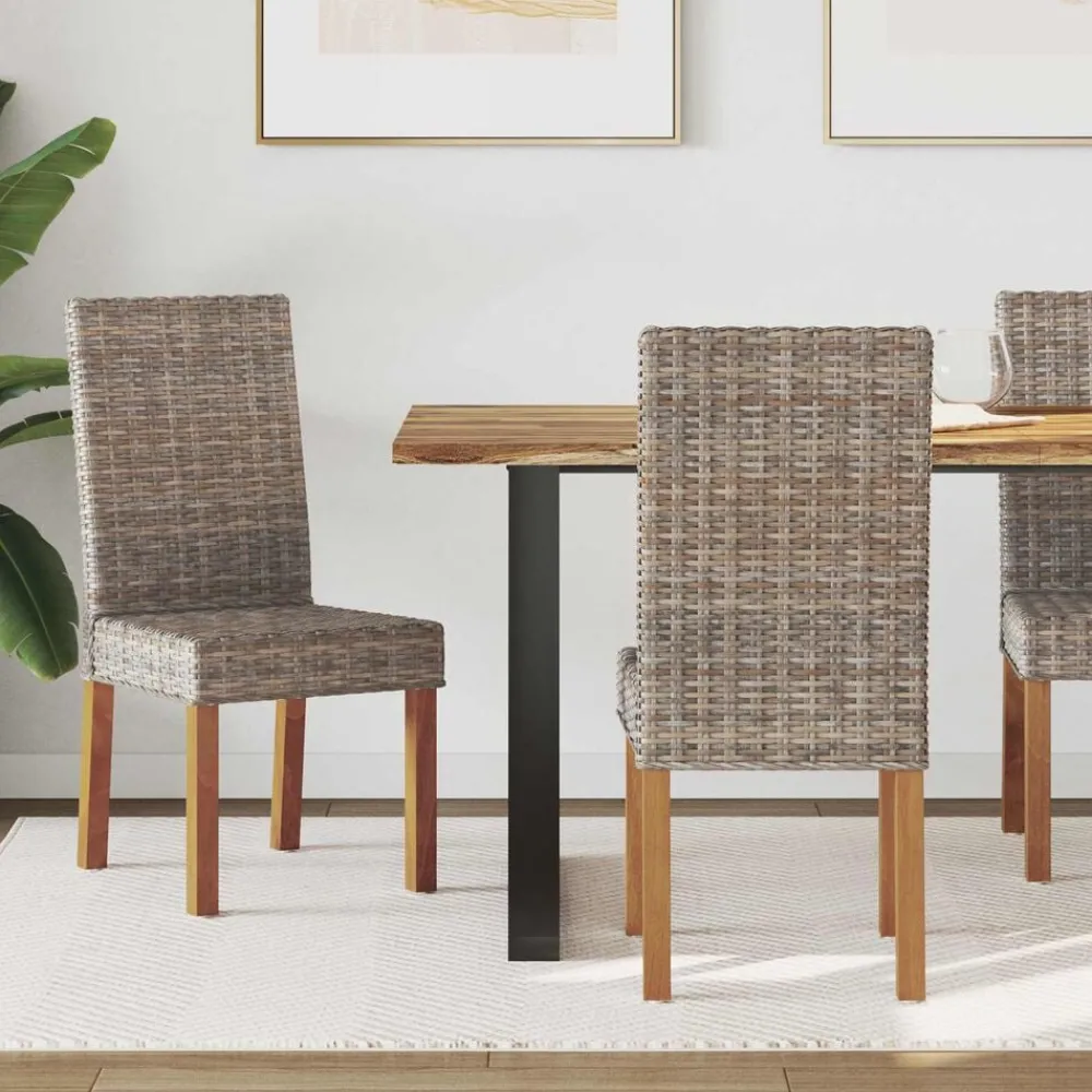 Fauteuils Et Chaises-vidaXL Chaise de salle à manger 2 pcs Kubu 45 x 54 x 93 cm Gris