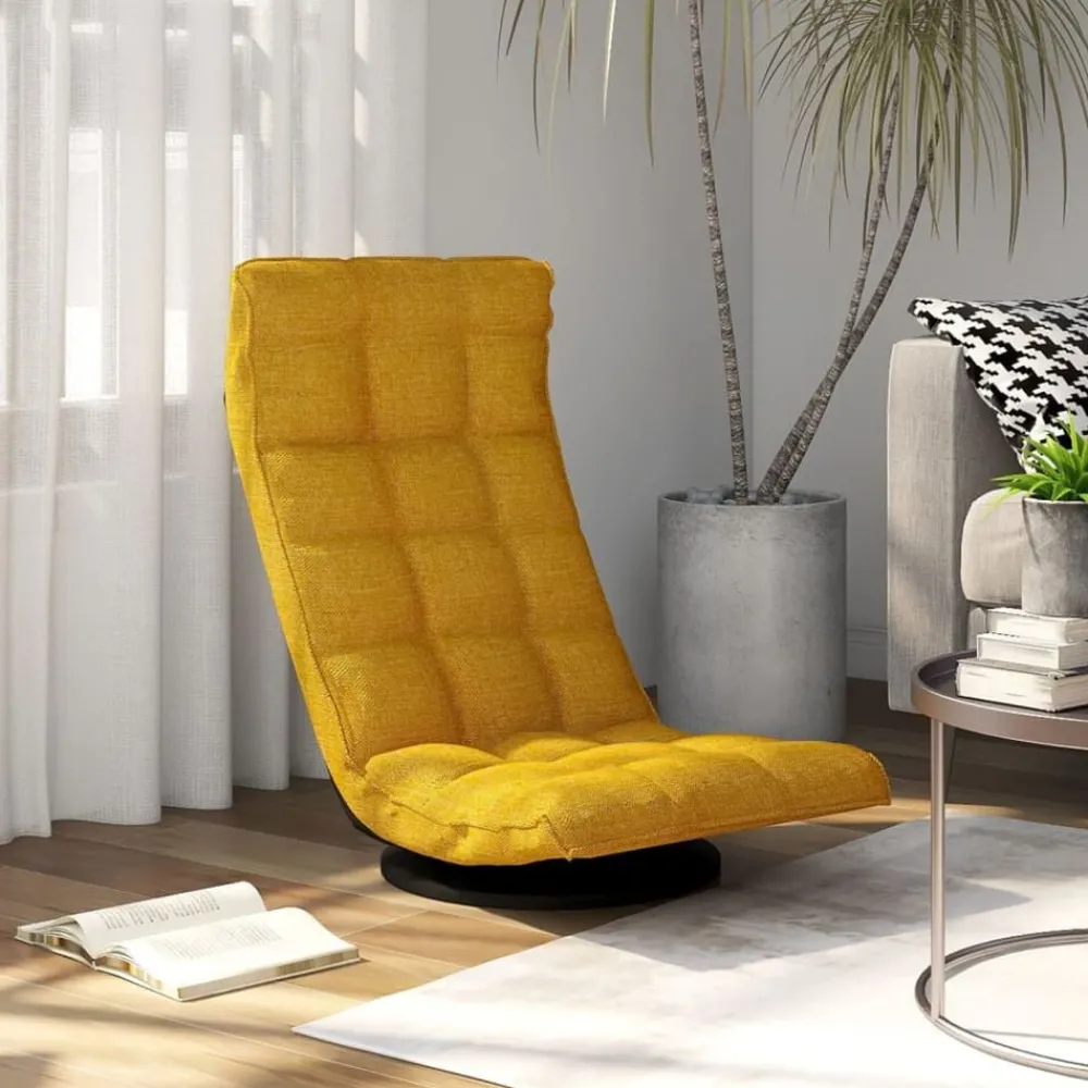 vidaXL Chaise de sol pivotante Tissu