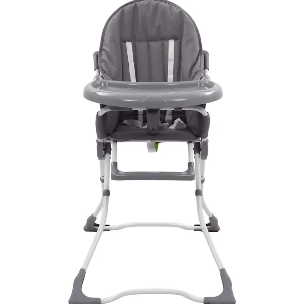 Mobilier Pour Bébés & Tout-Petits-vidaXL Chaise haute pour bébé et blanc Gris