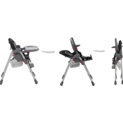 Mobilier Pour Bébés & Tout-Petits-vidaXL Chaise haute pour bébé Gris