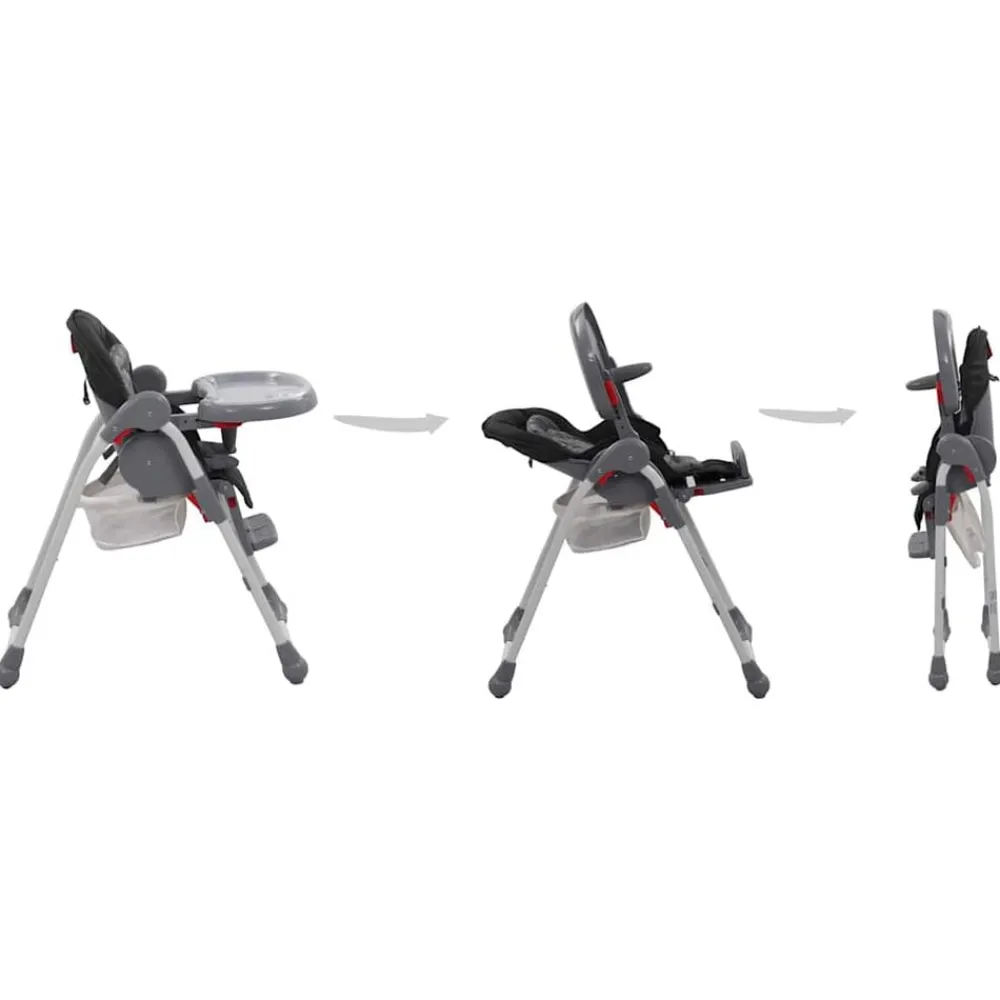 Mobilier Pour Bébés & Tout-Petits-vidaXL Chaise haute pour bébé Gris