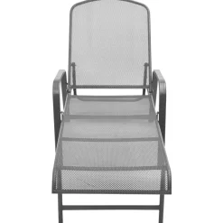 Mobilier De Jardin-vidaXL Chaise longue acier anthracite