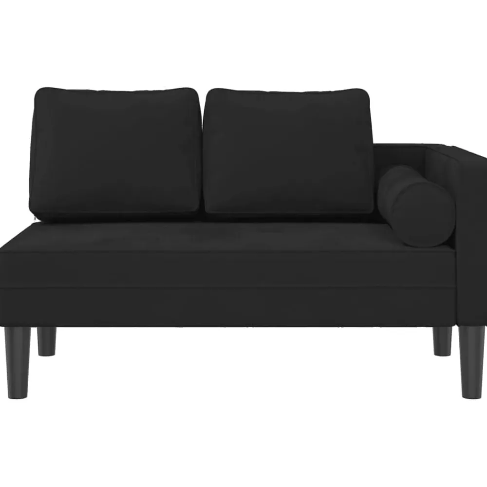 vidaXL Chaise longue avec coussins velours