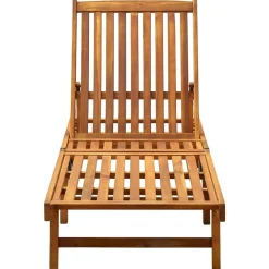 Mobilier De Jardin-vidaXL Chaise longue bois d'acacia solide Marron
