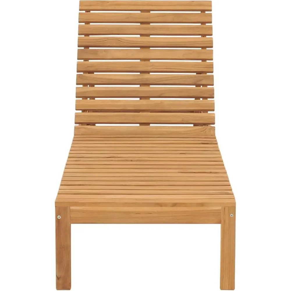 Mobilier De Jardin-vidaXL Chaise longue bois de teck solide