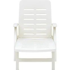 vidaXL Chaise longue pliable Plastique