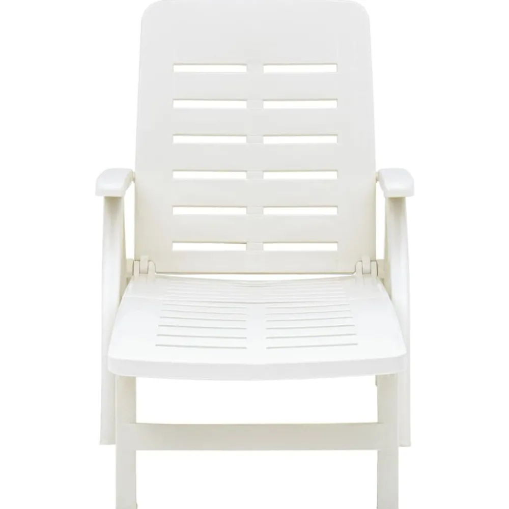 vidaXL Chaise longue pliable Plastique