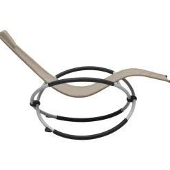 Mobilier De Jardin-vidaXL Chaise longue pour enfants Acier Taupe