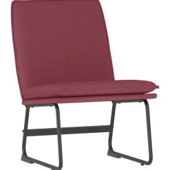 Fauteuils Et Chaises-vidaXL Chaise longue 52x75x76 cm Tissu Rouge bordeaux