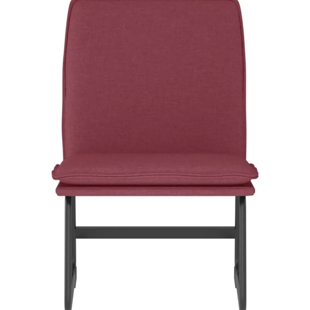 Fauteuils Et Chaises-vidaXL Chaise longue 52x75x76 cm Tissu Rouge bordeaux