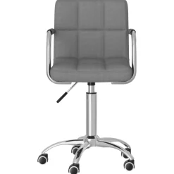 vidaXL Chaise pivotante de bureau Tissu