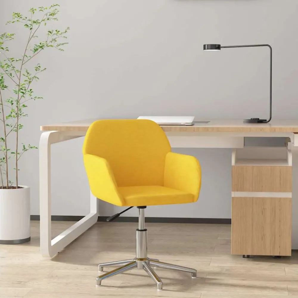 vidaXL Chaise pivotante de bureau Tissu