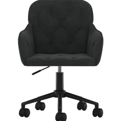 vidaXL Chaise pivotante de bureau Velours