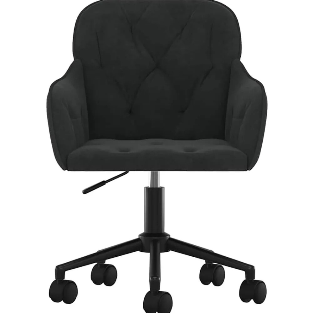 vidaXL Chaise pivotante de bureau Velours