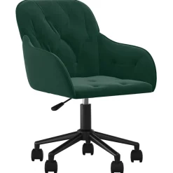 vidaXL Chaise pivotante de bureau Velours