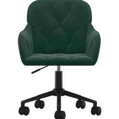 vidaXL Chaise pivotante de bureau Velours