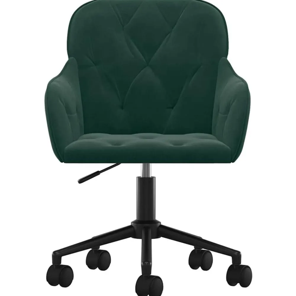 vidaXL Chaise pivotante de bureau Velours