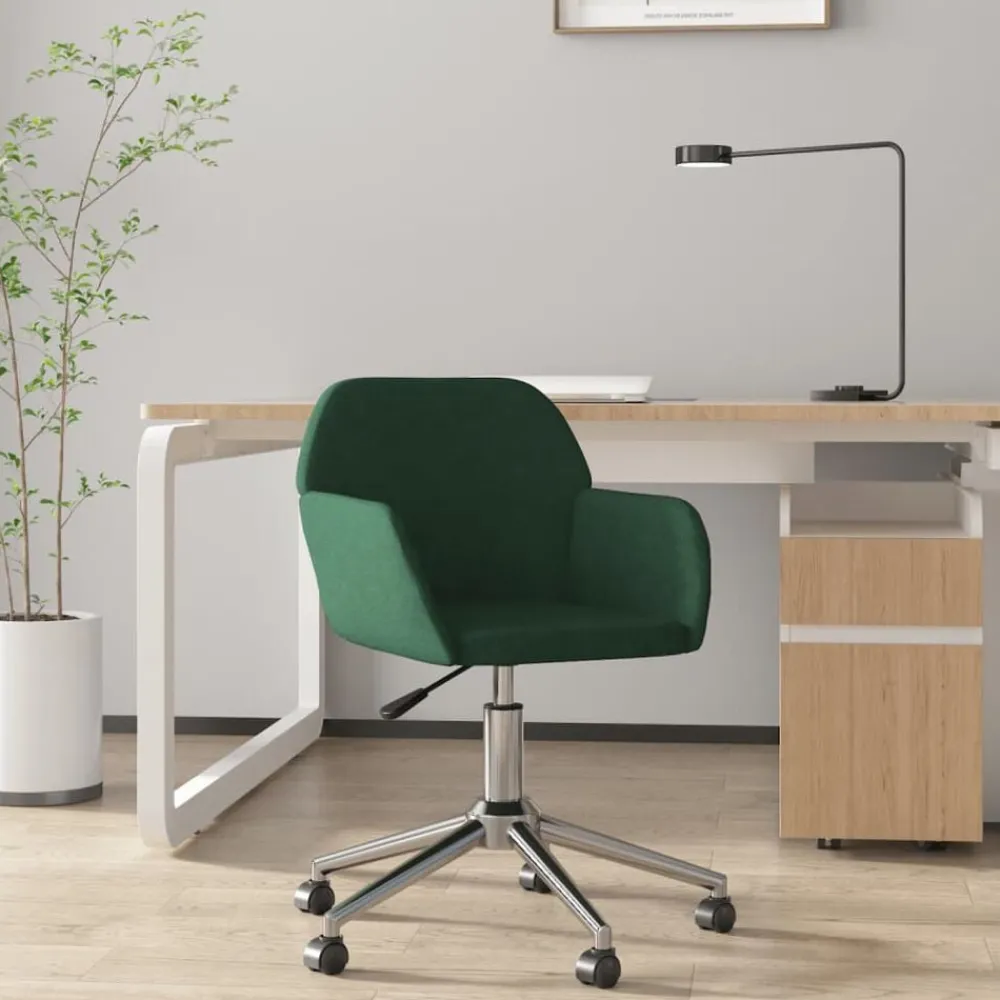 vidaXL Chaise pivotante de bureau Tissu