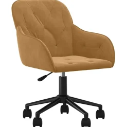 vidaXL Chaise pivotante de bureau Velours