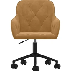 vidaXL Chaise pivotante de bureau Velours