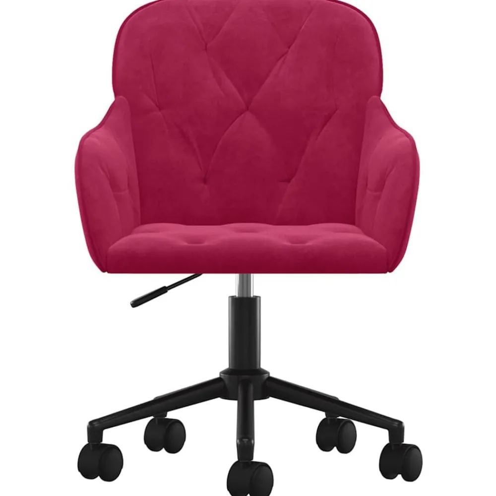 vidaXL Chaise pivotante de bureau Velours