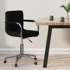 vidaXL Chaise pivotante de bureau Tissu