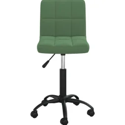 Meubles De Bureau-vidaXL Chaise pivotante de bureau Velours Vert foncé