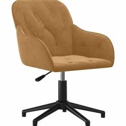 vidaXL Chaise pivotante de bureau Velours