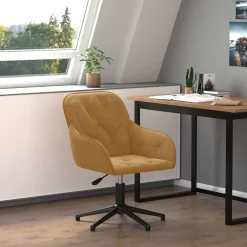 vidaXL Chaise pivotante de bureau Velours