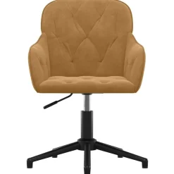vidaXL Chaise pivotante de bureau Velours