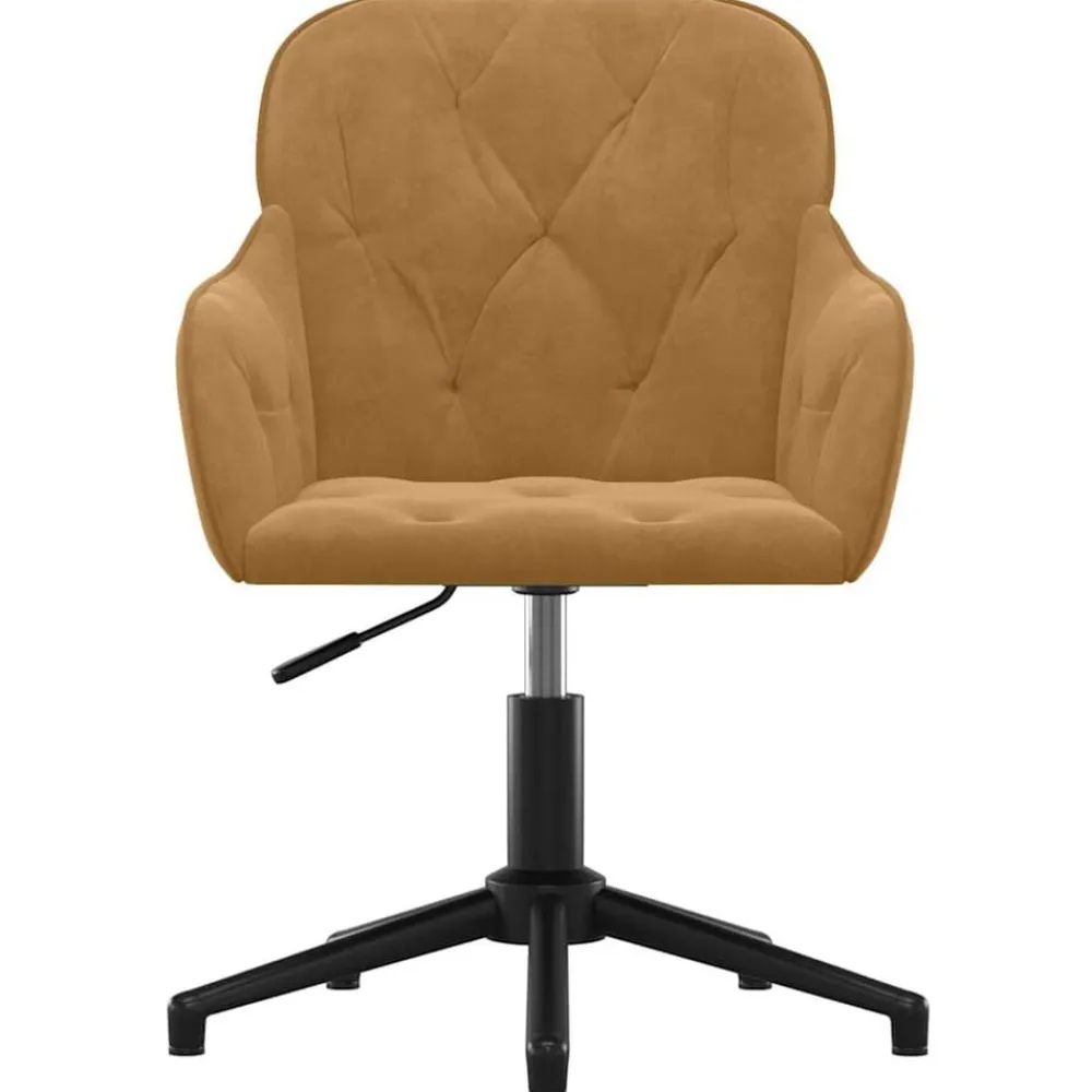 vidaXL Chaise pivotante de bureau Velours