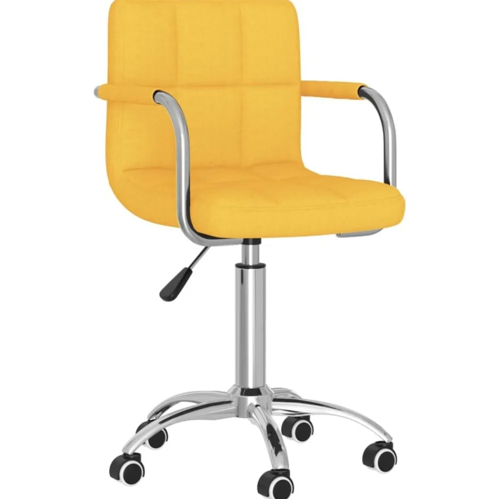 vidaXL Chaise pivotante de bureau Tissu