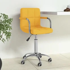 vidaXL Chaise pivotante de bureau Tissu
