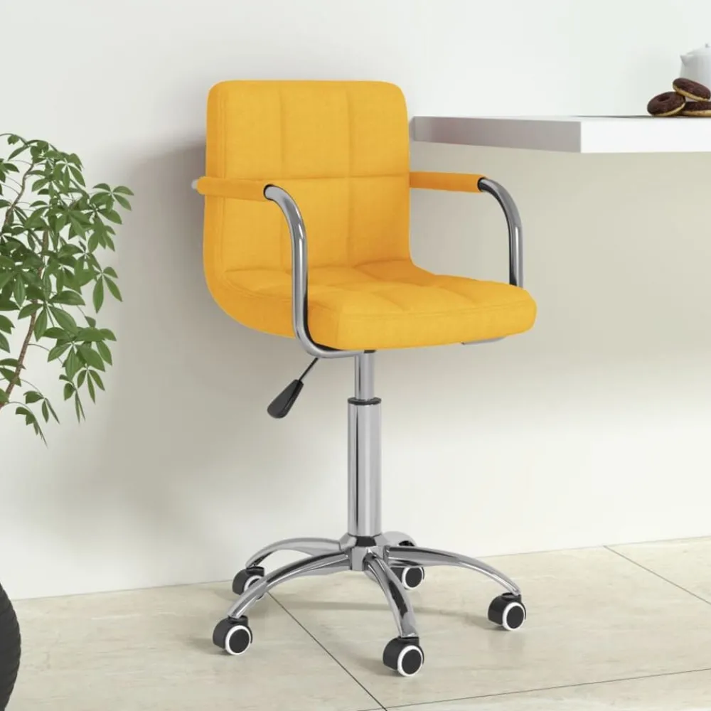vidaXL Chaise pivotante de bureau Tissu
