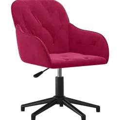 vidaXL Chaise pivotante de bureau Velours