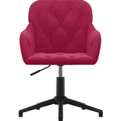 vidaXL Chaise pivotante de bureau Velours