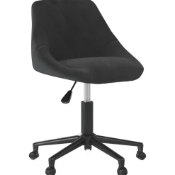 vidaXL Chaise pivotante de bureau Velours
