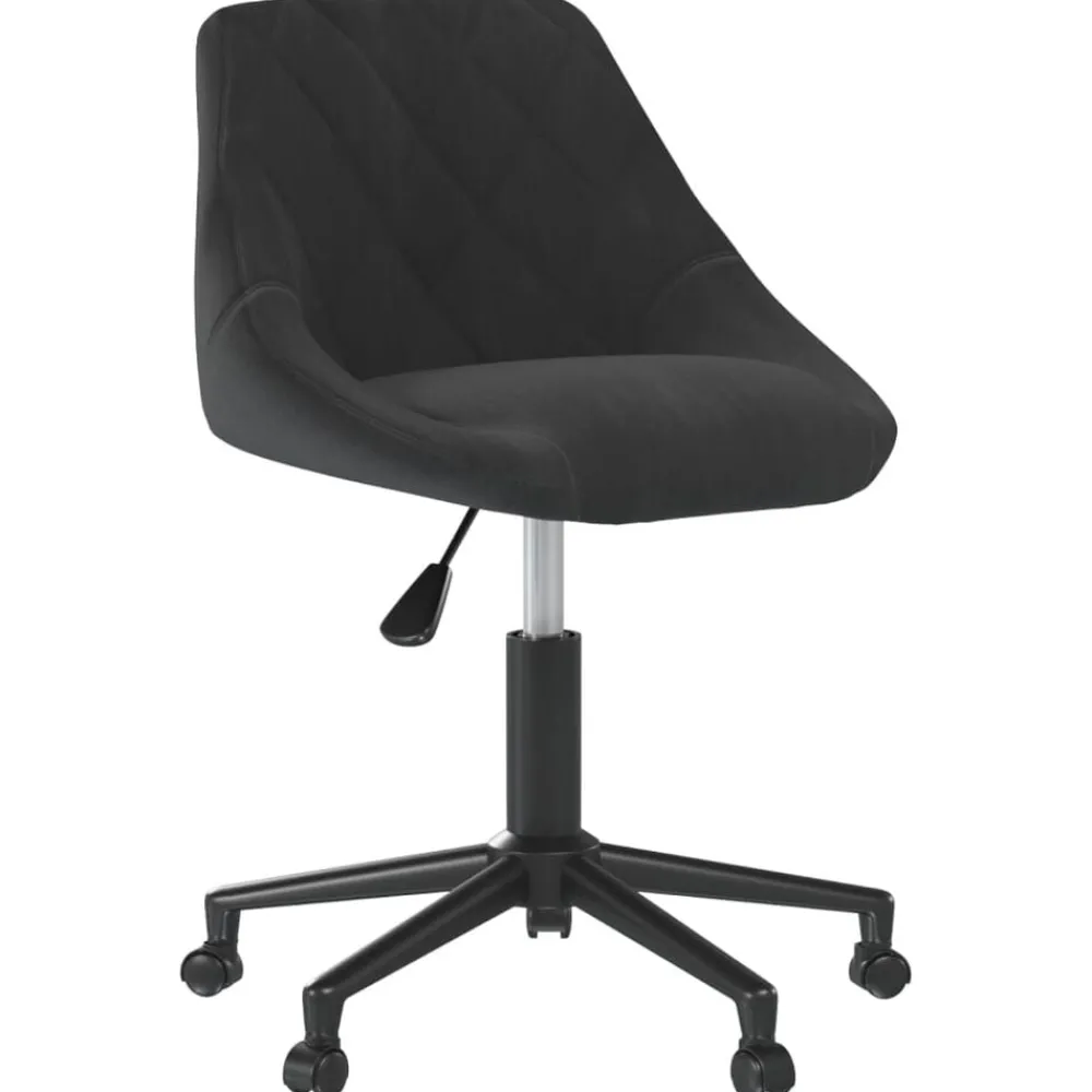 vidaXL Chaise pivotante de bureau Velours