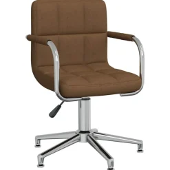 vidaXL Chaise pivotante de bureau Tissu