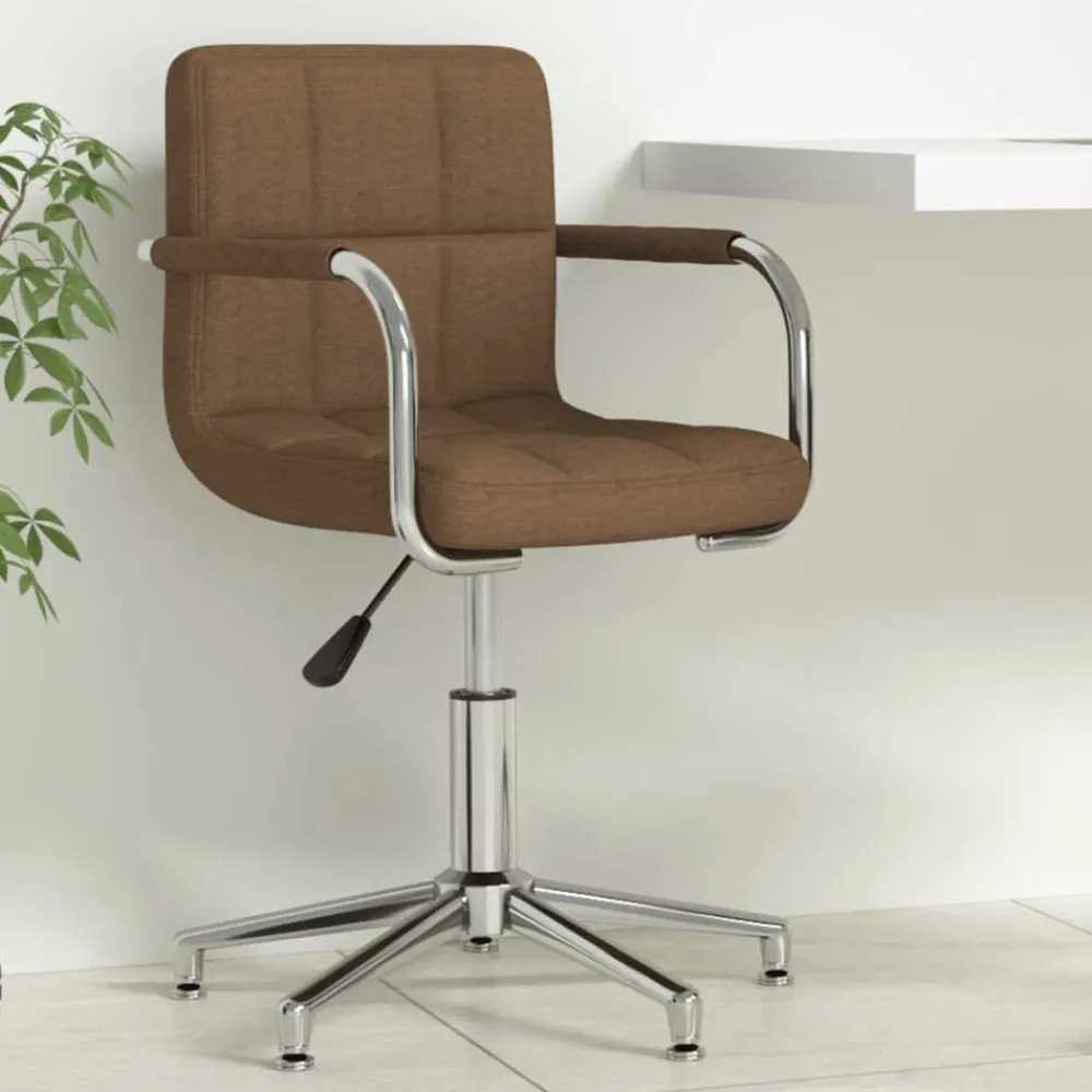 vidaXL Chaise pivotante de bureau Tissu