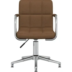vidaXL Chaise pivotante de bureau Tissu